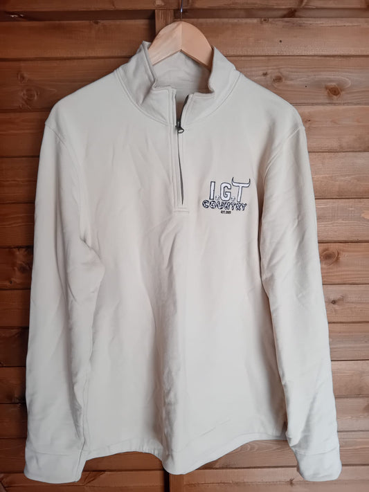 Unisex 1/4 Zip - Natural