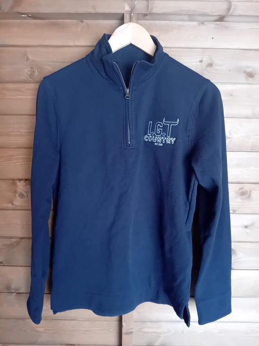 Unisex 1/4 Zip - Navy