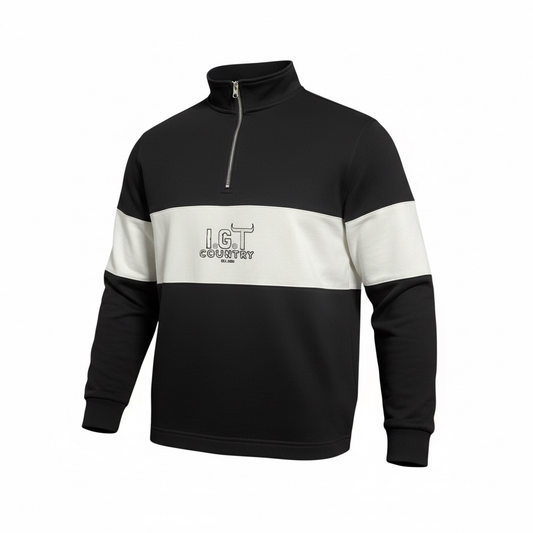 Panelled 1/4 Zip